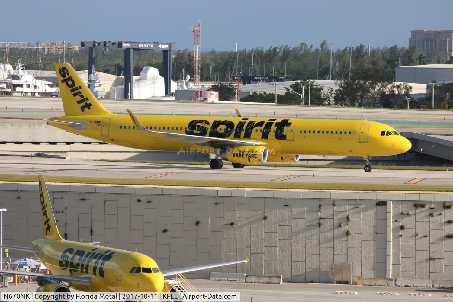 N670NK, 2016 Airbus A321-231 C/N 7106, FLL 2017