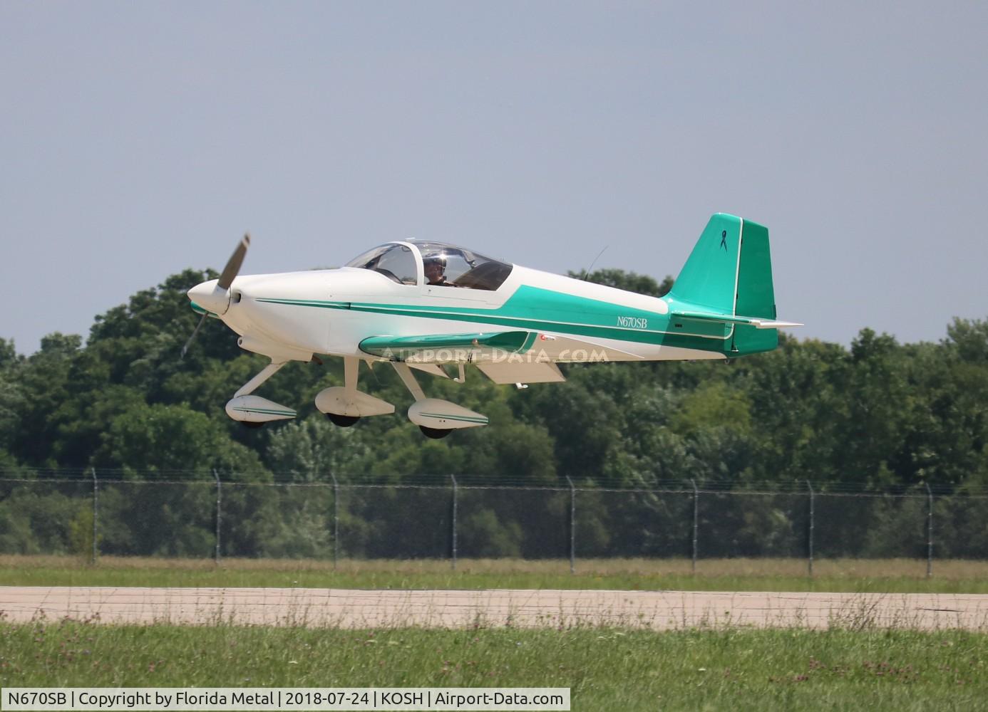 N670SB, 2001 Vans RV-6A C/N 23806, OSH 2018
