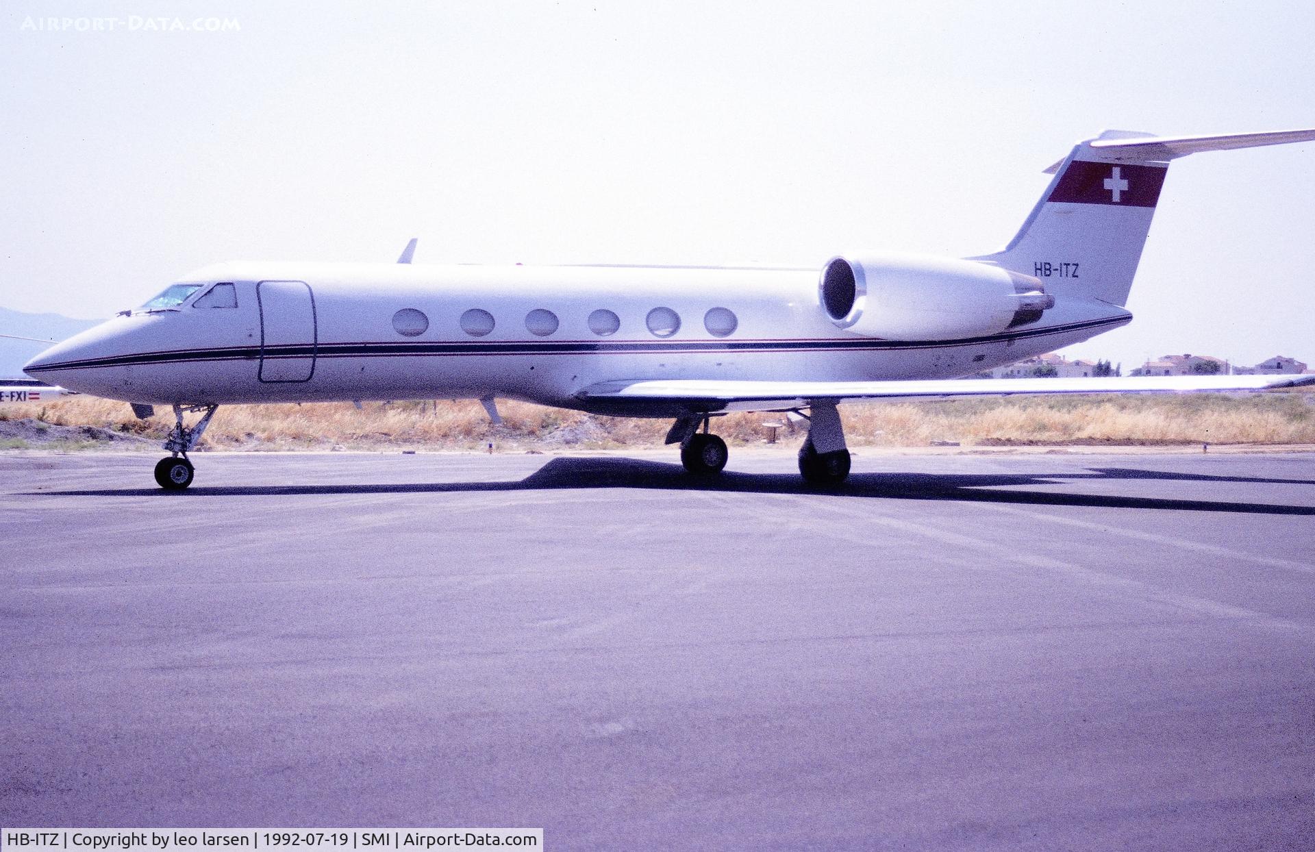 HB-ITZ, 1988 Gulfstream Aerospace G-IV C/N 1083, Samos 19.7.1992