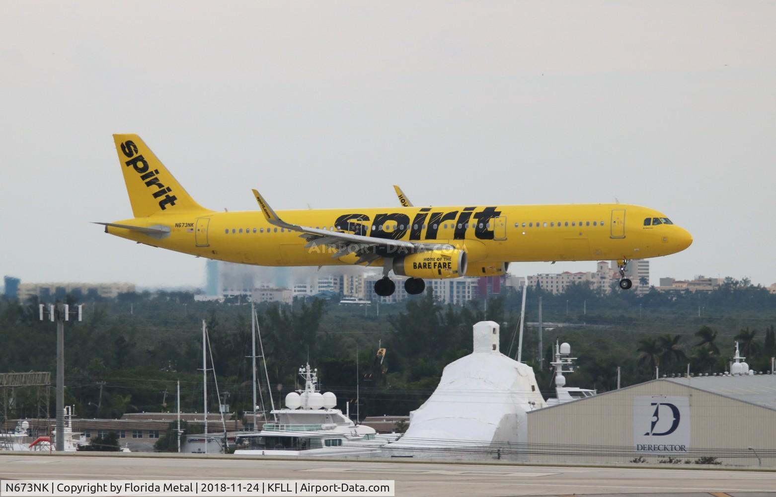 N673NK, 2017 Airbus A321-231SL C/N 7395, FLL 2018