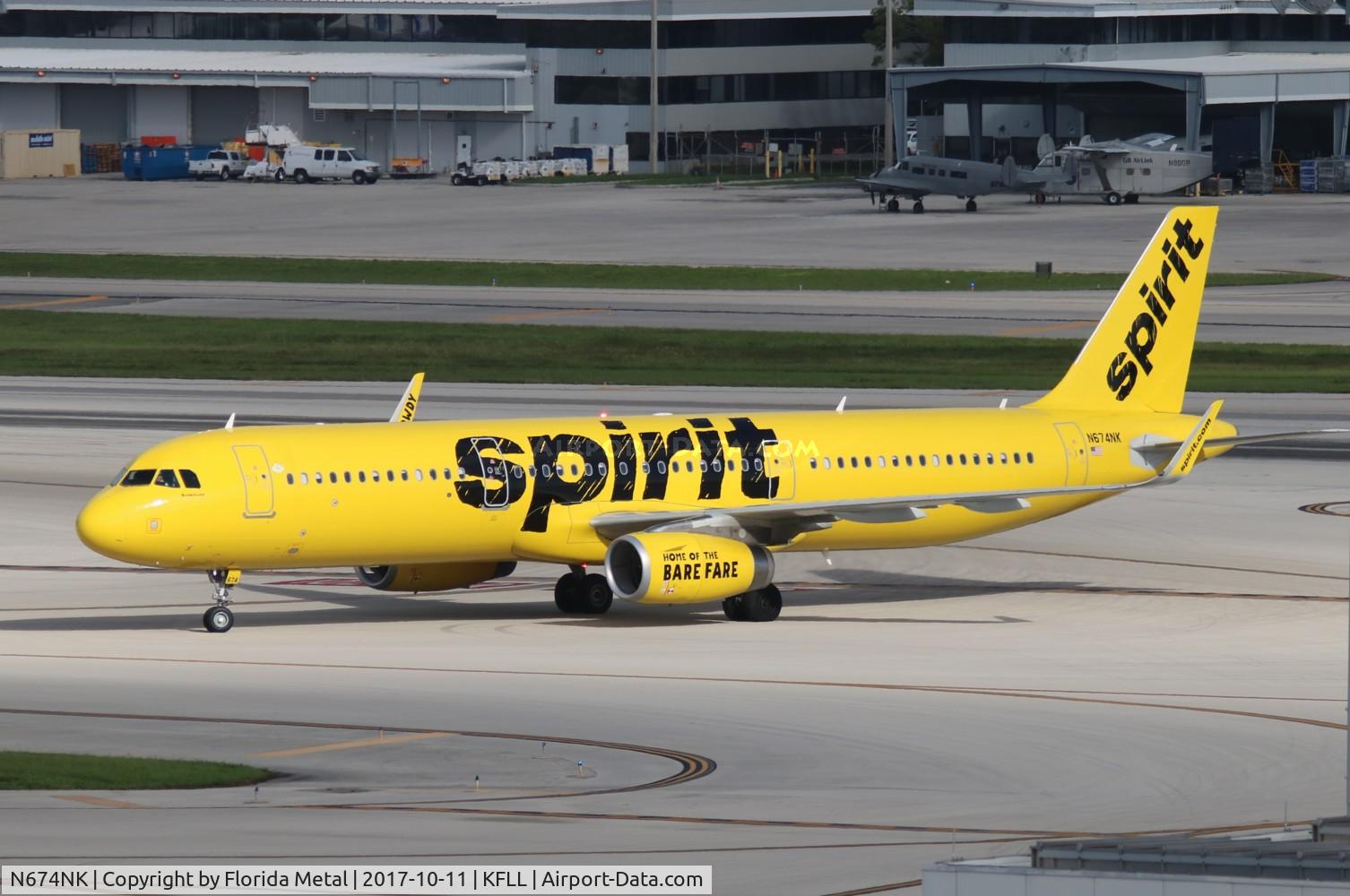 N674NK, 2017 Airbus A321-231 C/N 7462, FLL 2017