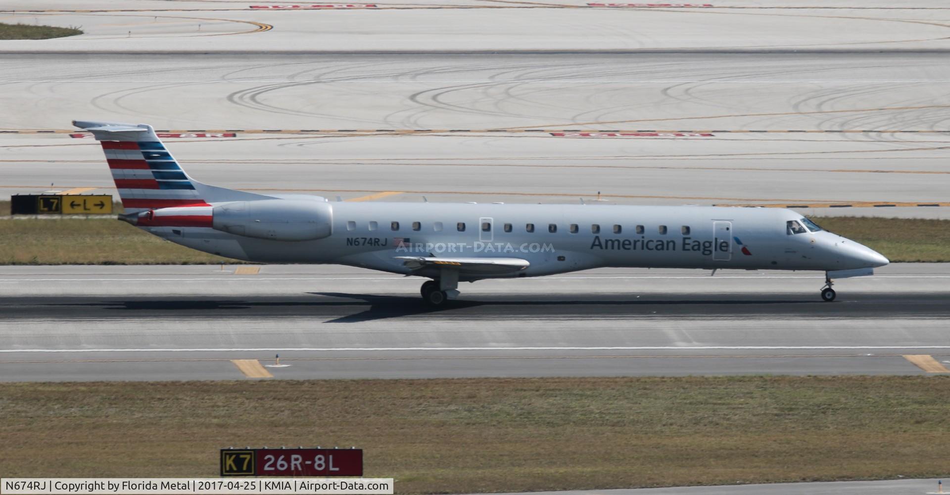 N674RJ, 2004 Embraer ERJ-145LR (EMB-145LR) C/N 14500801, MIA 2017