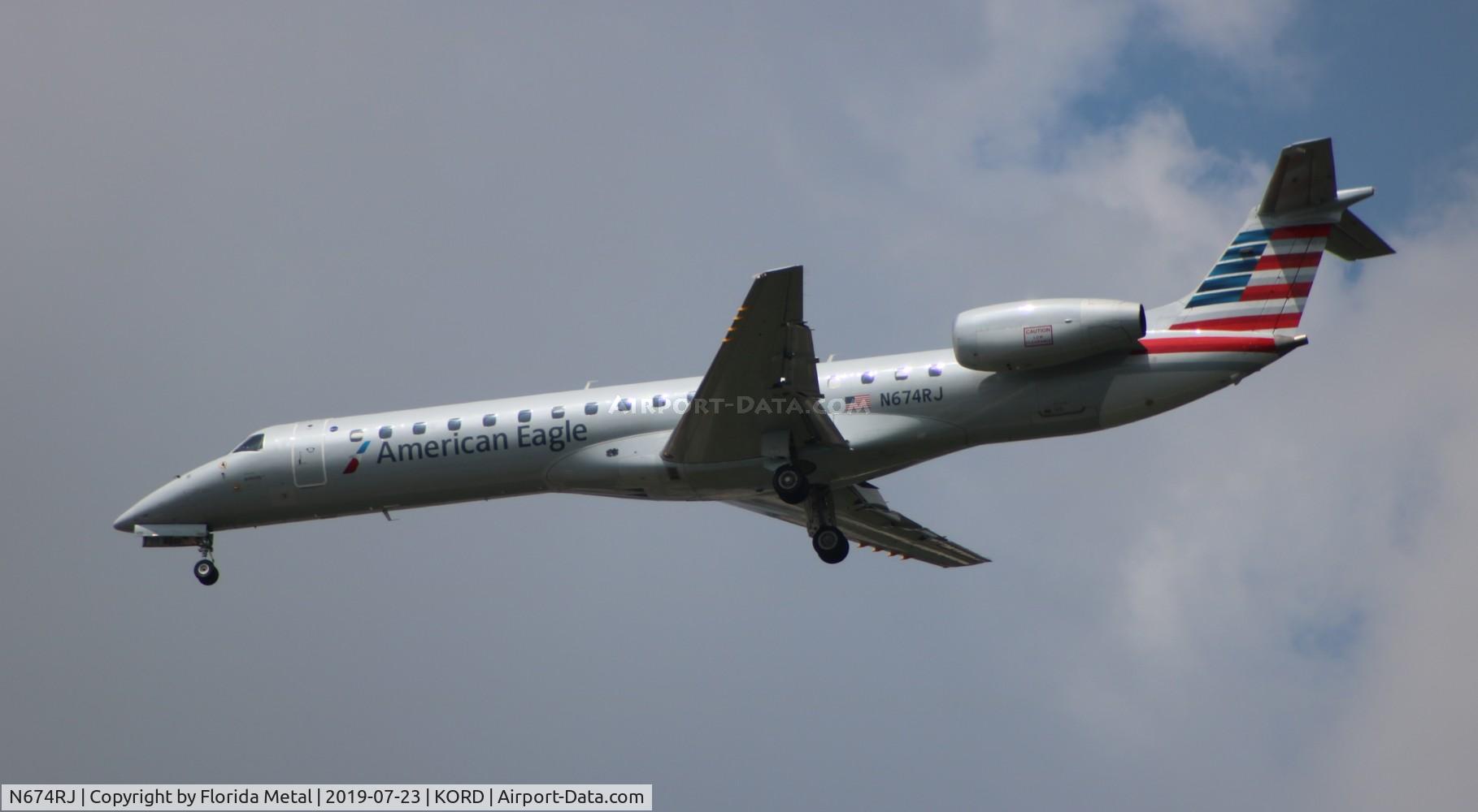 N674RJ, 2004 Embraer ERJ-145LR (EMB-145LR) C/N 14500801, ORD 2019