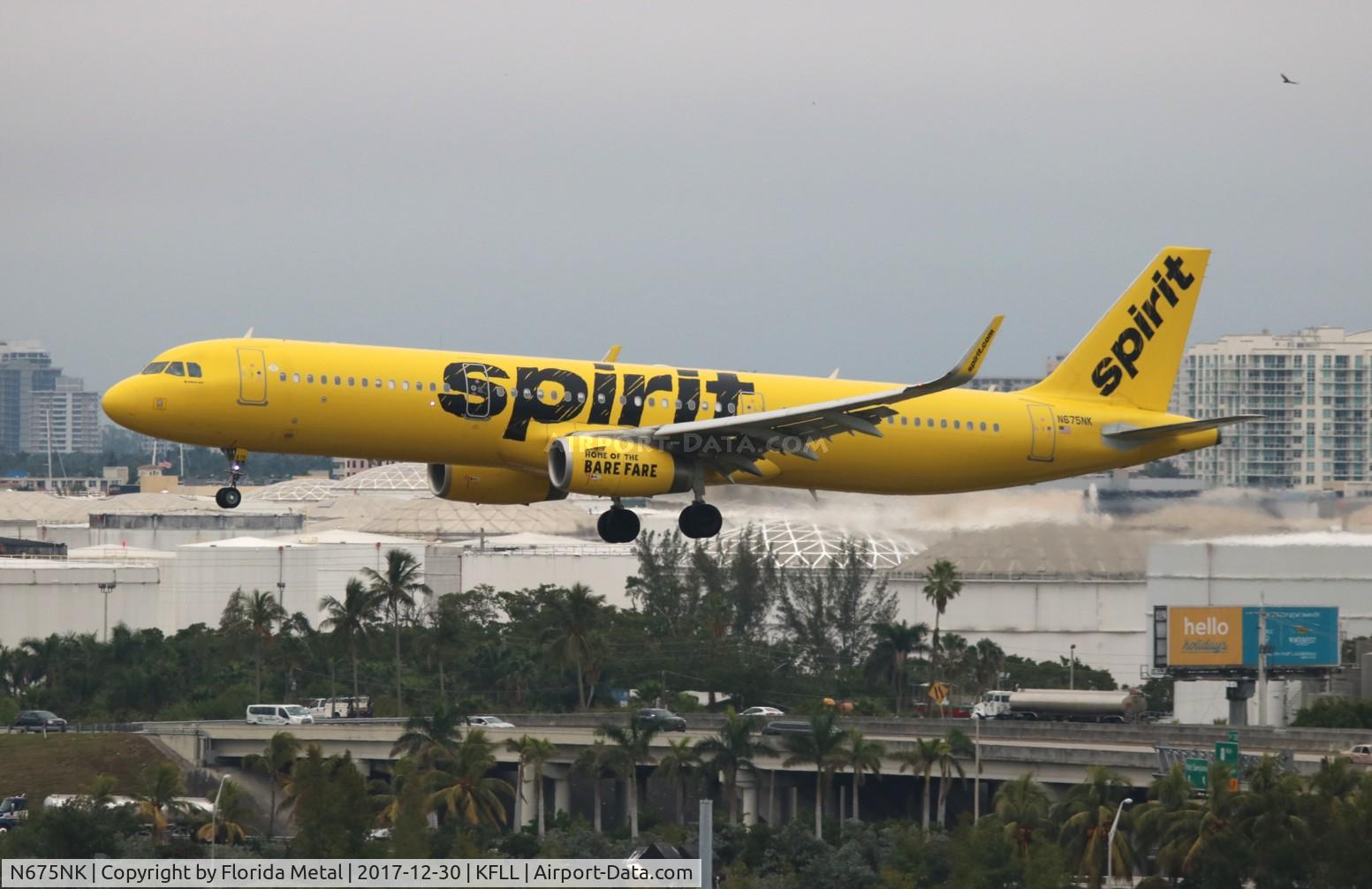 N675NK, 2017 Airbus A321-231 C/N 7668, FLL 2017
