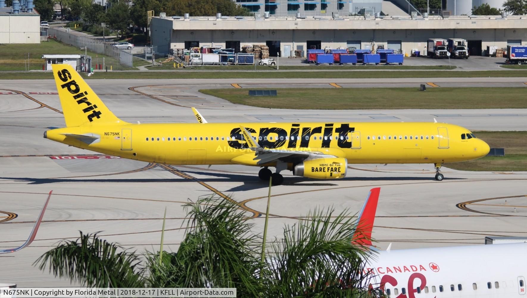 N675NK, 2017 Airbus A321-231 C/N 7668, FLL 2018