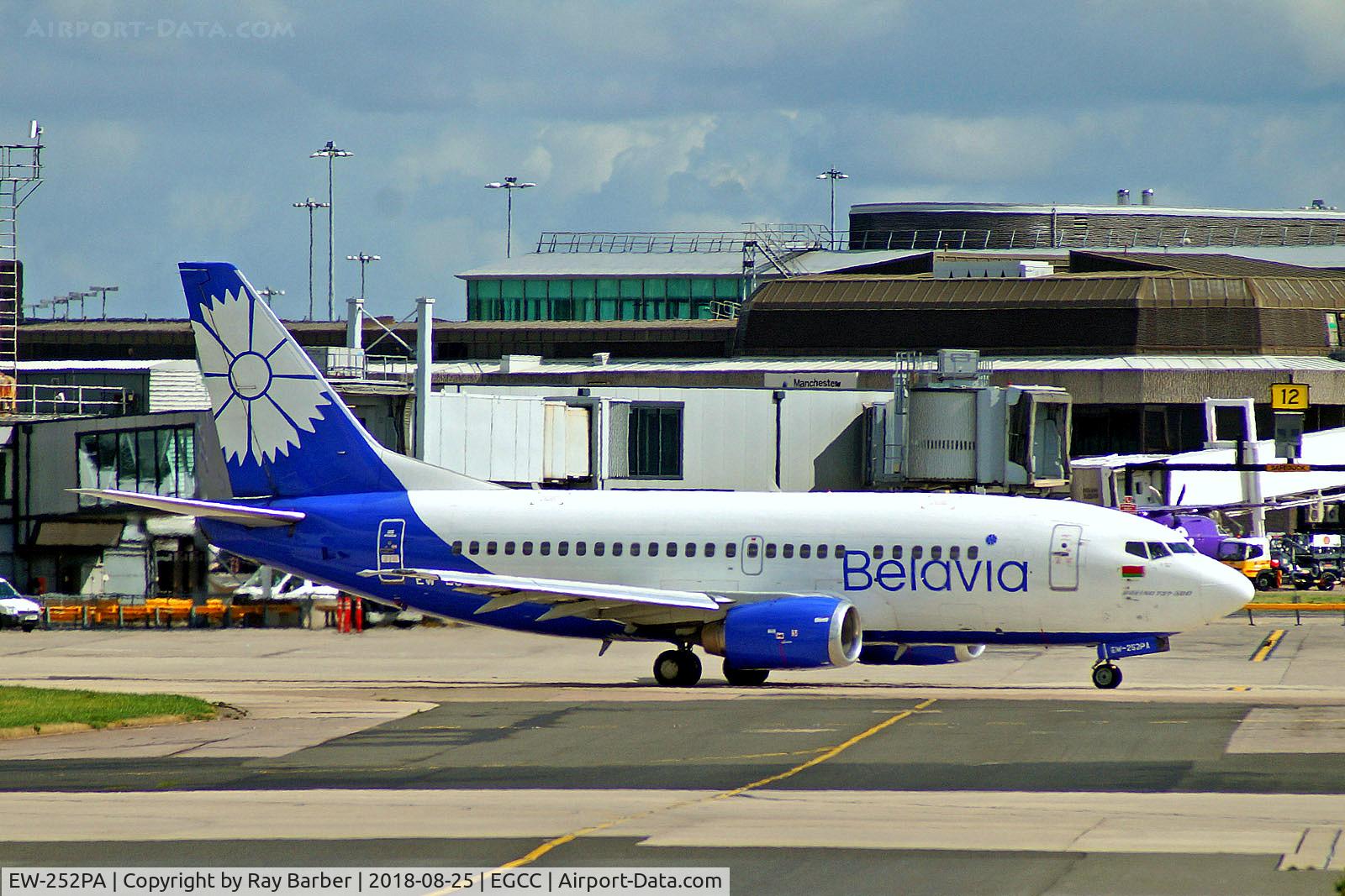 EW-252PA, 1996 Boeing 737-524 C/N 26340, EW-252PA   Boeing 737-524 [26340] (Belavia Belarusian Airlines) Manchester-Ringway~G 25/08/2018
