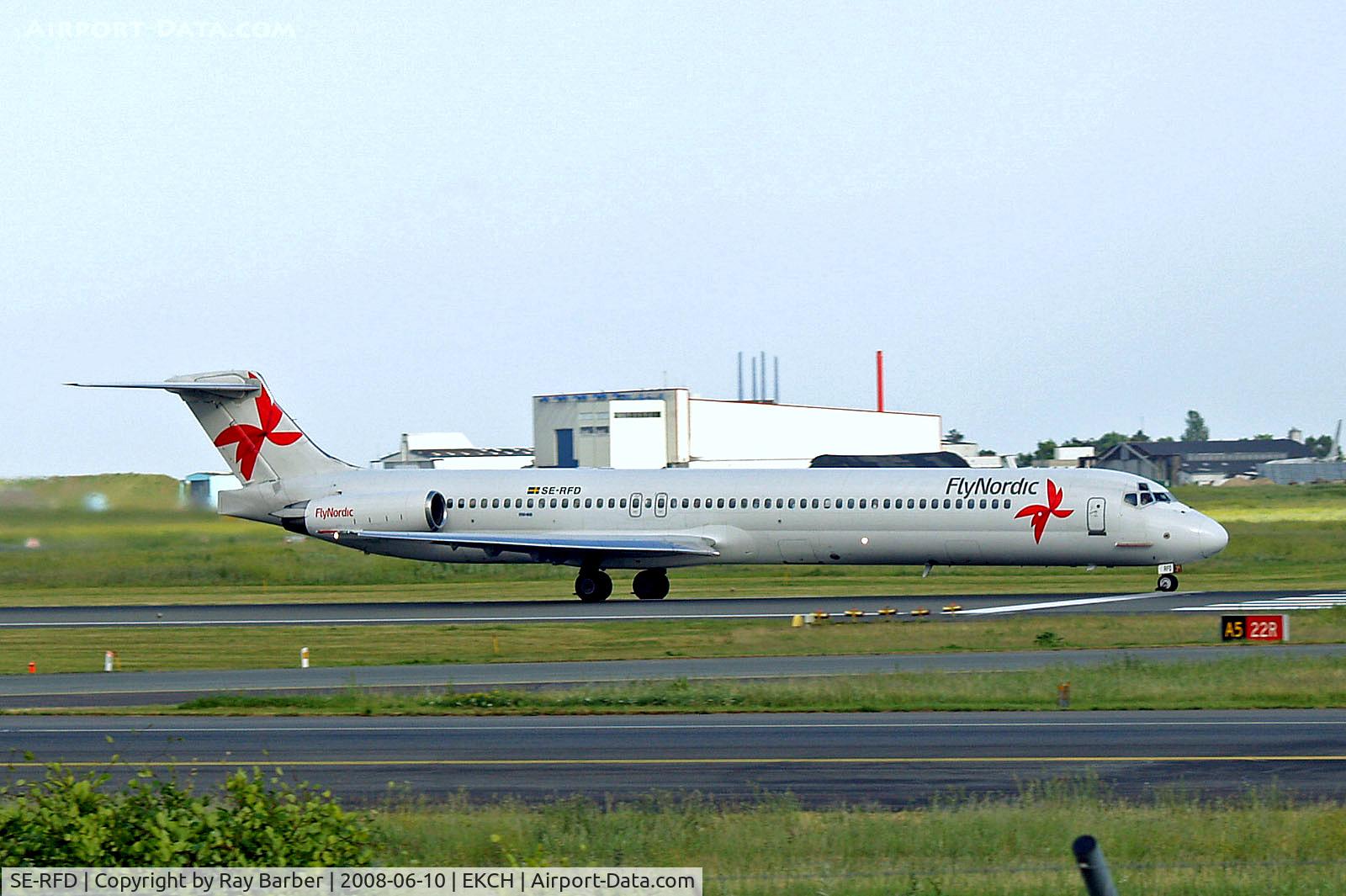 SE-RFD, 1991 McDonnell Douglas MD-82 (DC-9-82) C/N 53244, SE-RFD   McDonnell Douglas DC-9-82 (MD82) [53244] (FlyNordic) Copenhagen-Kastrup~OY 10//06/2008