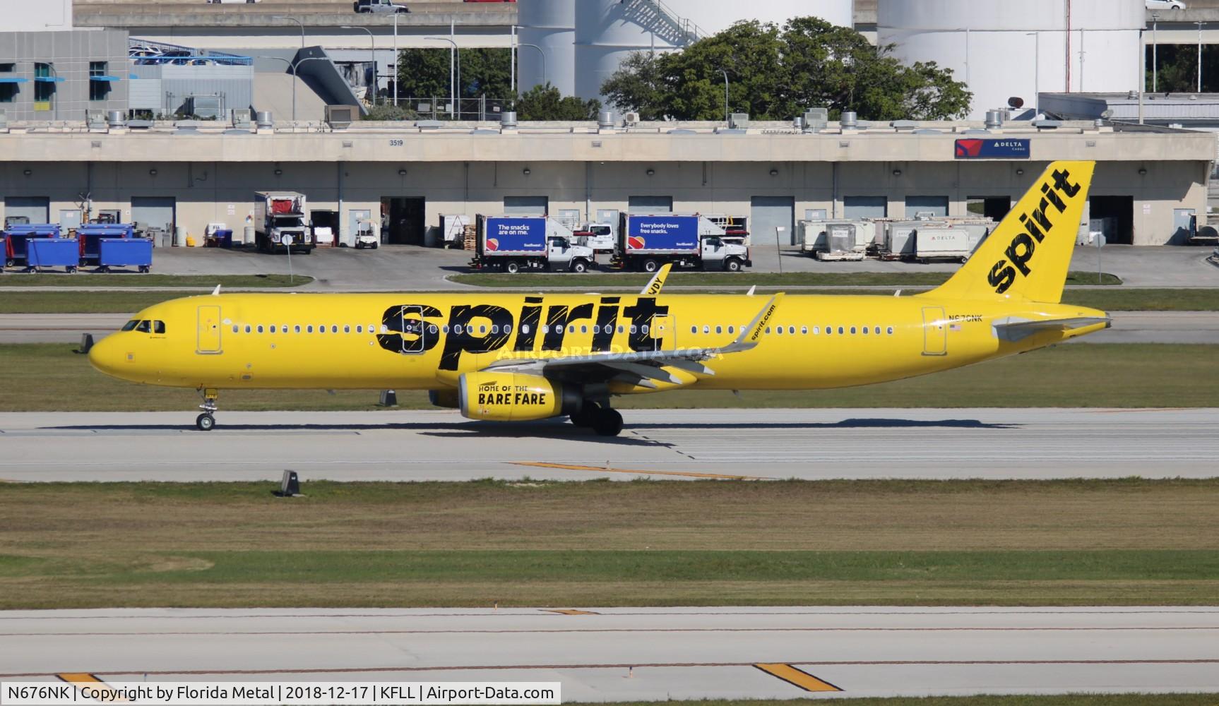 N676NK, 2017 Airbus A321-231 C/N 7734, FLL 2018