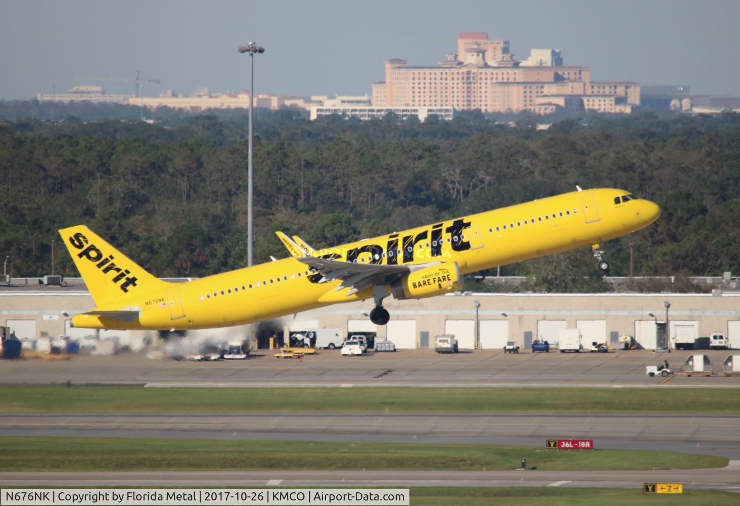 N676NK, 2017 Airbus A321-231 C/N 7734, MCO 2017