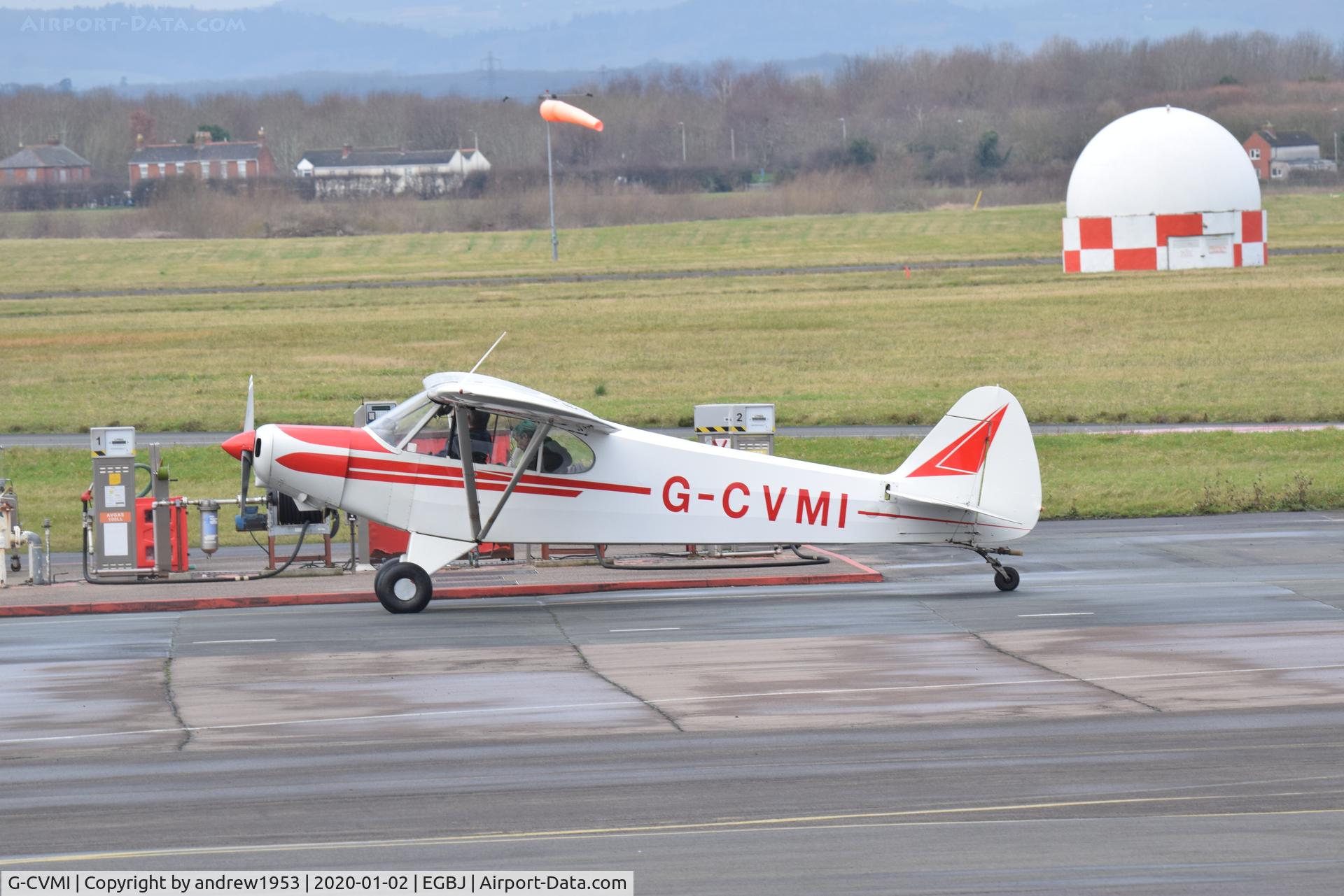 G-CVMI, 1957 Piper PA-18-150 Super Cub C/N 18-5700, G-CVMI at Gloucestershire Airport.