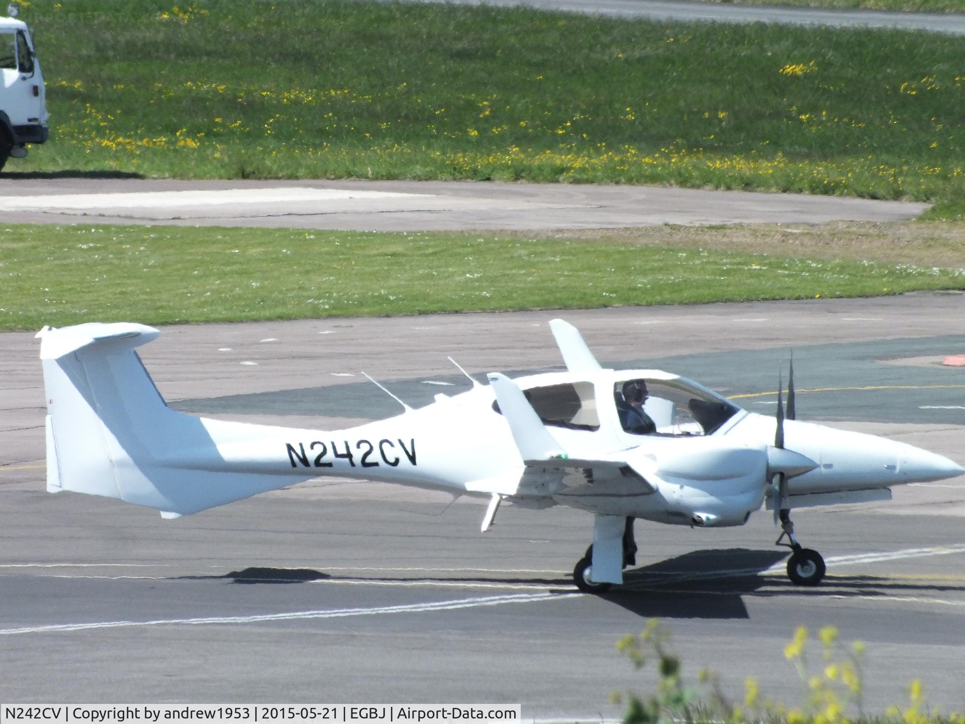 N242CV, 2015 Diamond DA-42NG Twin Star C/N 42.N174, N242CV at Gloucestershire Airport.