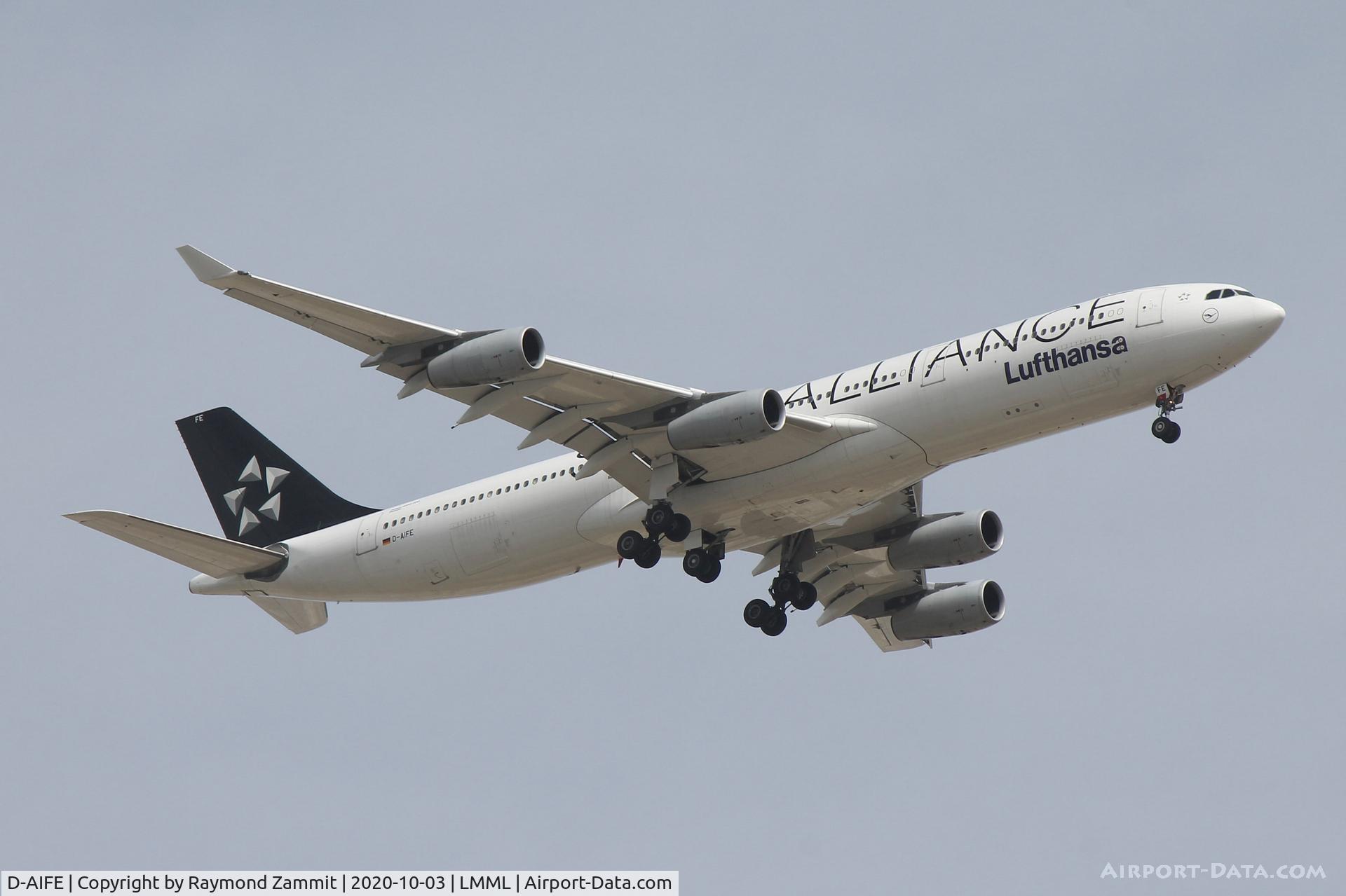 D-AIFE, 2001 Airbus A340-313X C/N 434, A340 D-AIFE Lufthansa Star Alliance