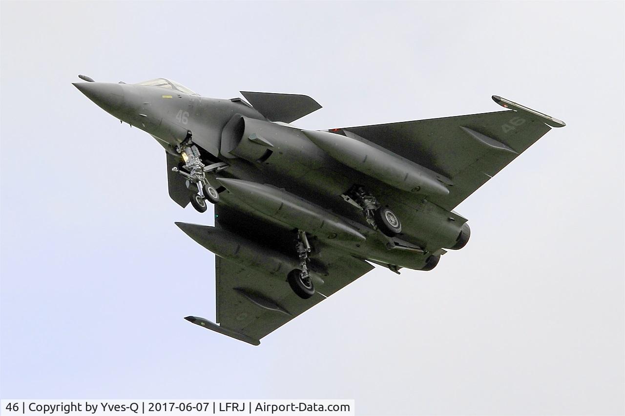46, 2016 Dassault Rafale M C/N 46, Dassault Rafale M, Short approach rwy 26, Landivisiau Naval Air Base (LFRJ) Tiger Meet 2017
