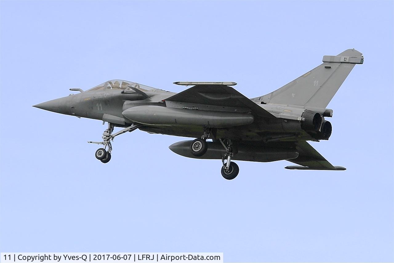 11, Dassault Rafale M C/N 11, Dassault Rafale M, On final rwy 26, Landivisiau Naval Air Base (LFRJ) Tiger Meet 2017