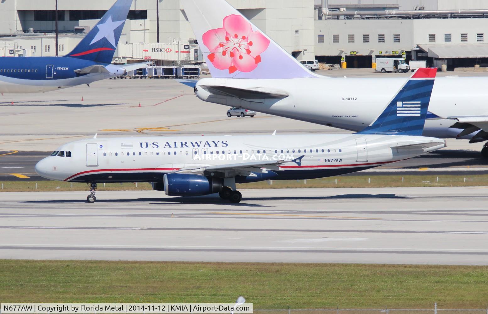 N677AW, 2005 Airbus A320-232 C/N 2430, MIA 2014