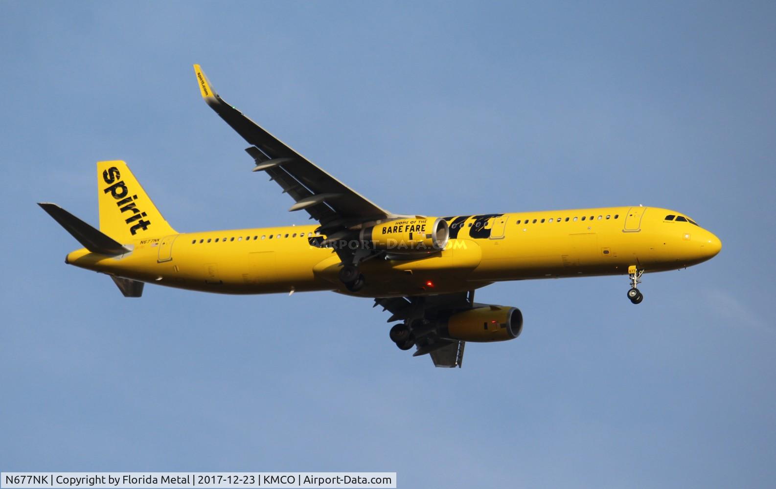 N677NK, 2017 Airbus A321-231 C/N 7690, MCO 2017