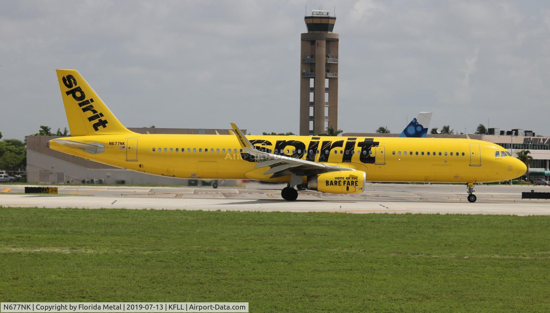 N677NK, 2017 Airbus A321-231 C/N 7690, FLL 2019