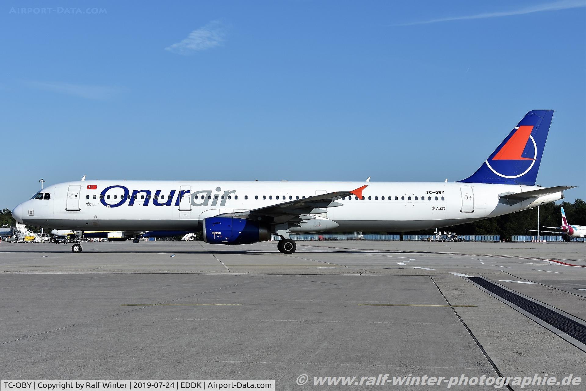 TC-OBY, 1998 Airbus A321-231 C/N 810, Airbus A321-211 - 8Q OHY Onur Air - 810 - TC-OBY - 24.07.2019 - CGN