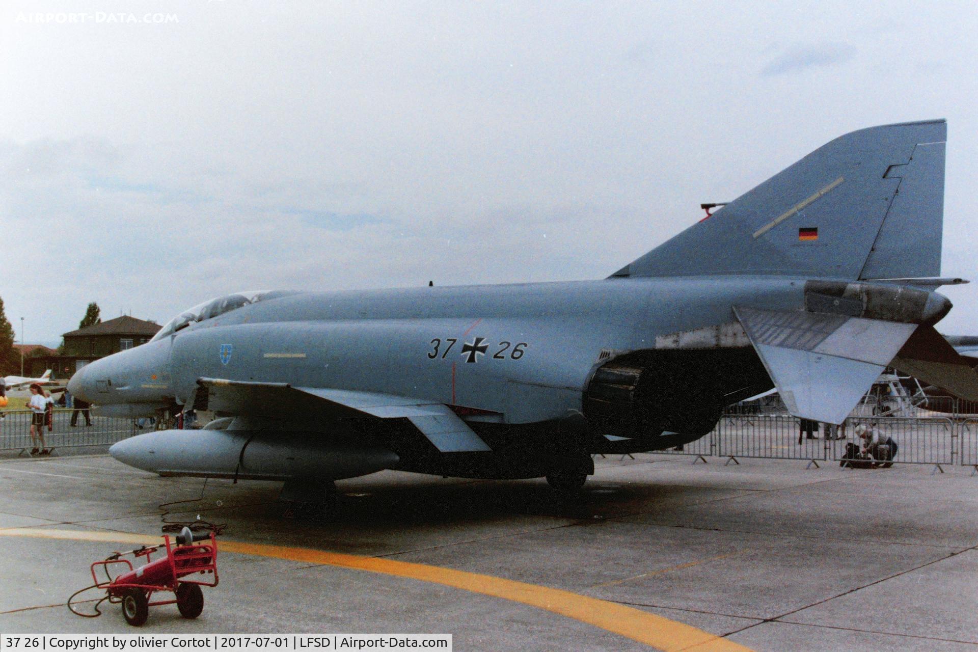 37 26, 1972 McDonnell Douglas F-4F Phantom II C/N 4413, Static display for an airshow in France, 90's