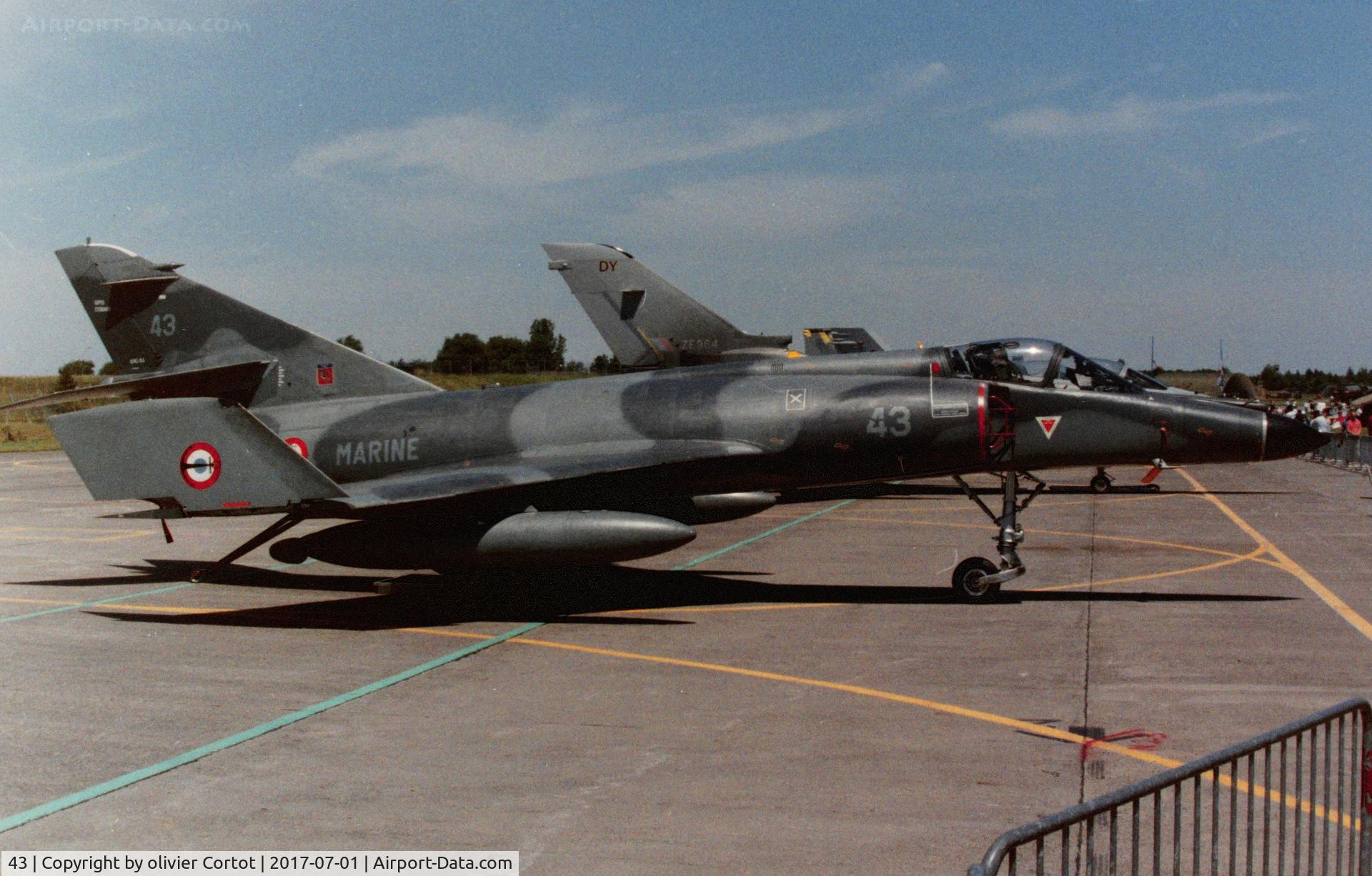 43, Dassault Super Etendard C/N 43, Luxeuil airshow 1998