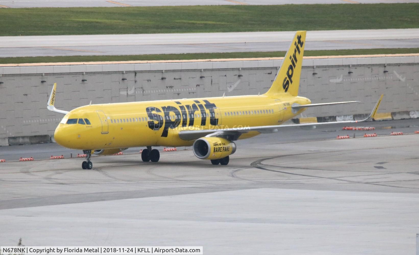 N678NK, 2017 Airbus A321-231 C/N 7857, FLL 2018