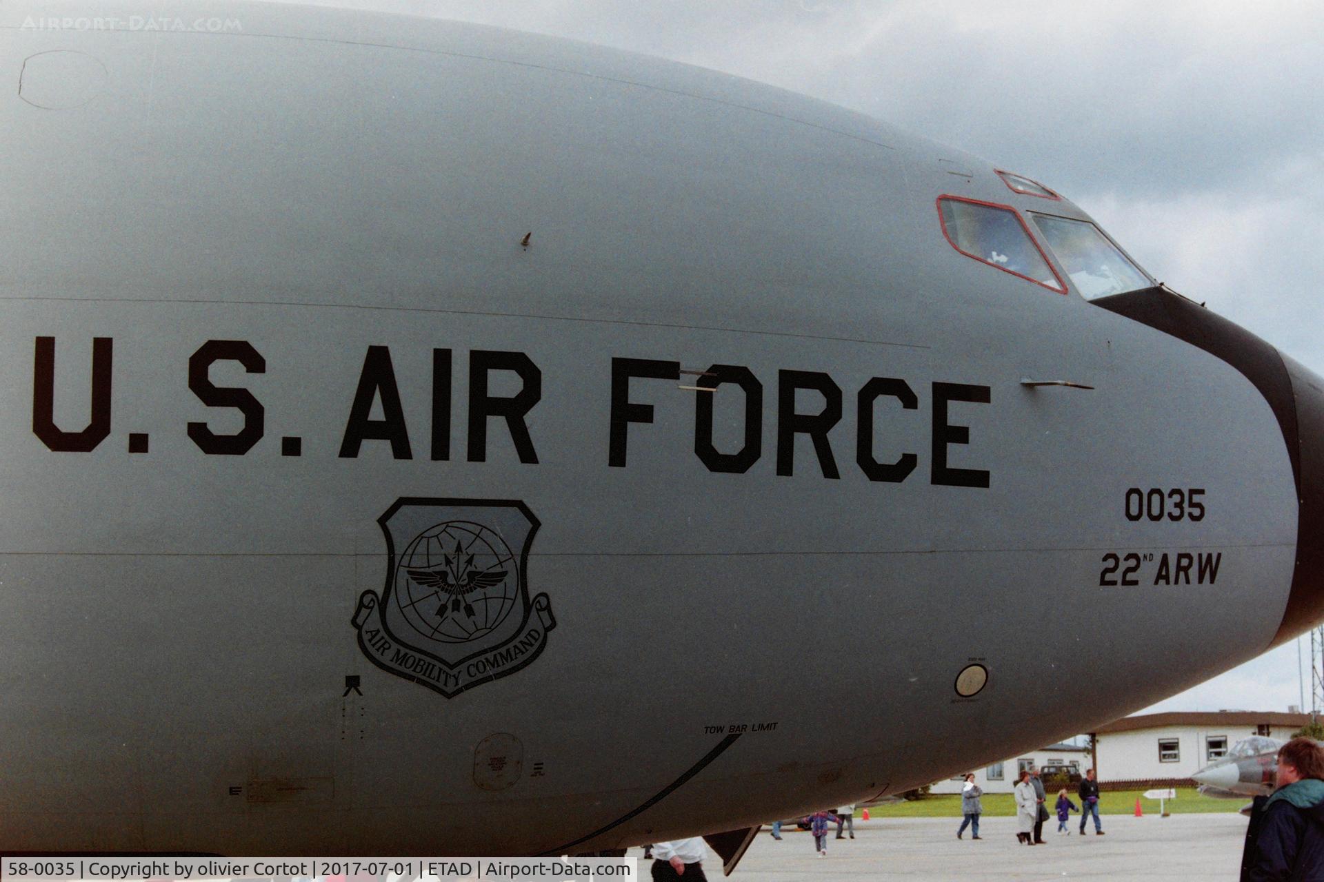 58-0035, 1958 Boeing KC-135R Stratotanker C/N 17780, Air mobilty command emblem