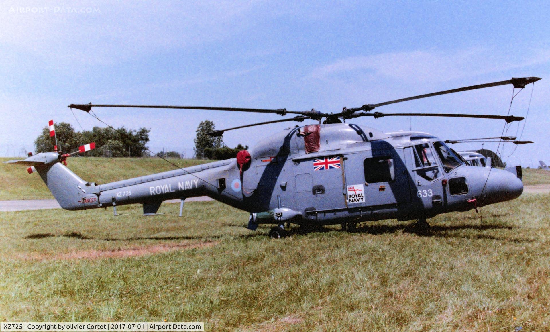 XZ725, 1980 Westland Lynx HAS.2 C/N 190, Nancy airshow 1998 (sorry for the poor quality)