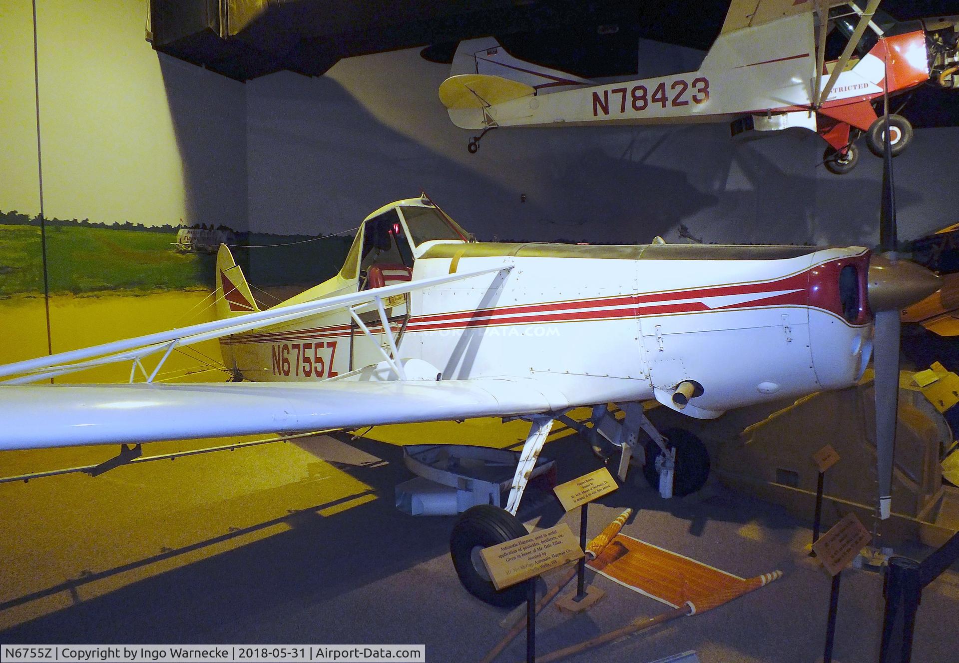 N6755Z, 1963 Piper PA-25-235 C/N 25-2375, Piper PA-25-235 Pawnee at the Mississippi Agriculture & Forestry Museum, Jackson MS