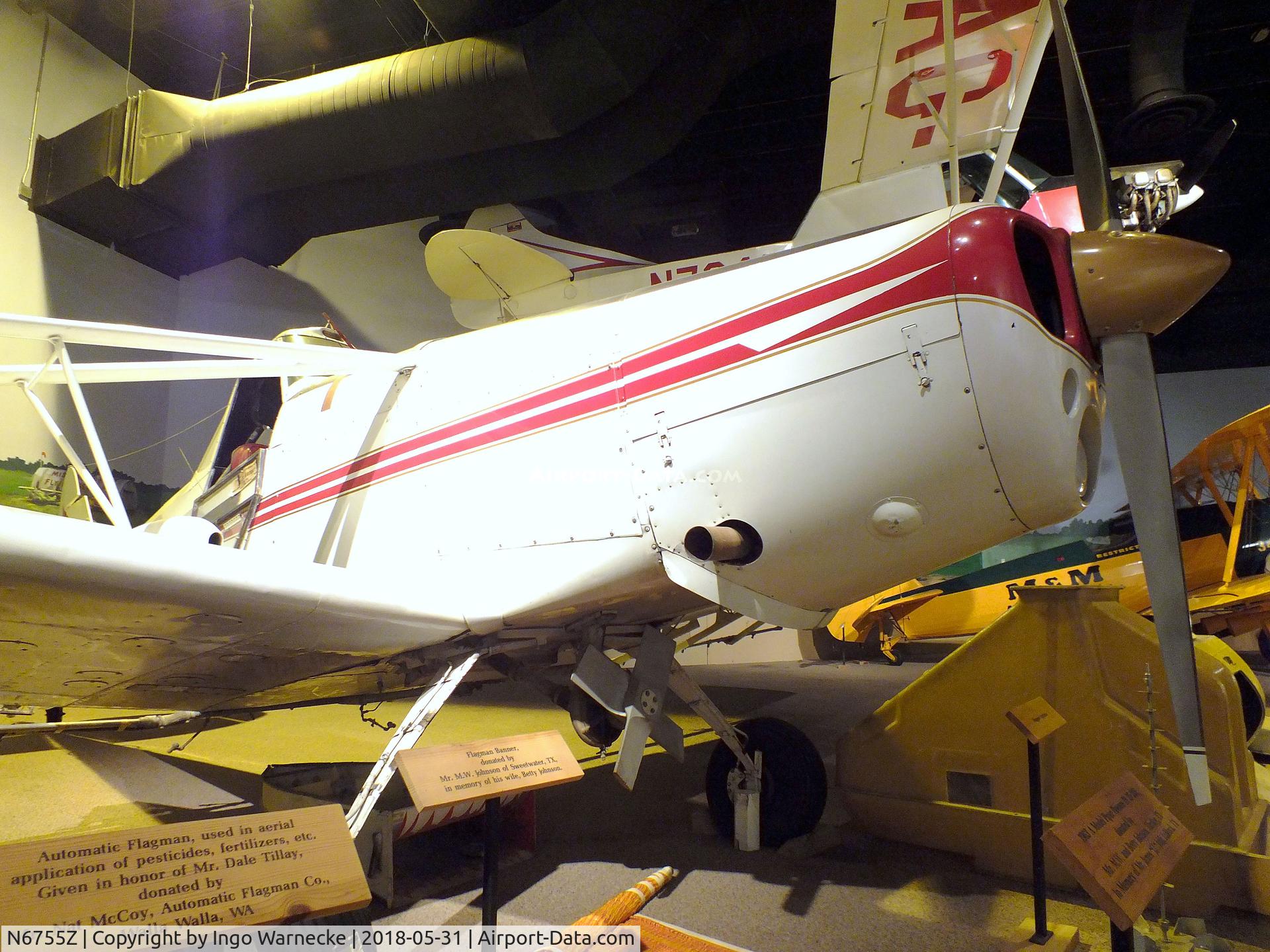 N6755Z, 1963 Piper PA-25-235 C/N 25-2375, Piper PA-25-235 Pawnee at the Mississippi Agriculture & Forestry Museum, Jackson MS