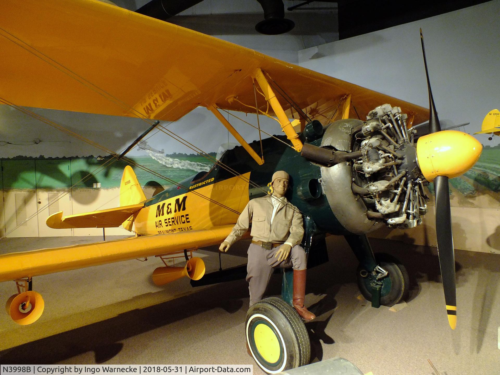 N3998B, 1942 Boeing E75 C/N 75-5292, Boeing (Stearman) E75, converted to single-seat ag-aircraft at the Mississippi Agriculture & Forestry Museum, Jackson MS