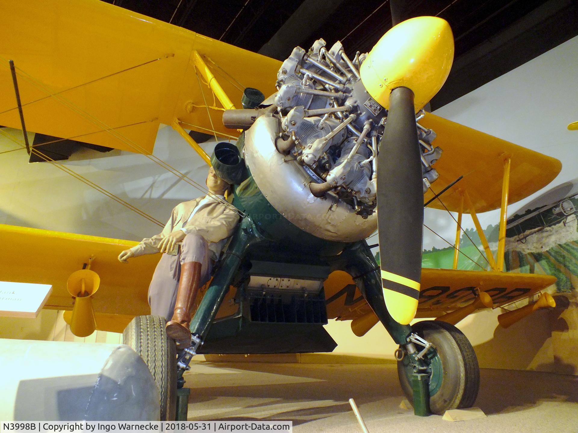 N3998B, 1942 Boeing E75 C/N 75-5292, Boeing (Stearman) E75, converted to single-seat ag-aircraft at the Mississippi Agriculture & Forestry Museum, Jackson MS