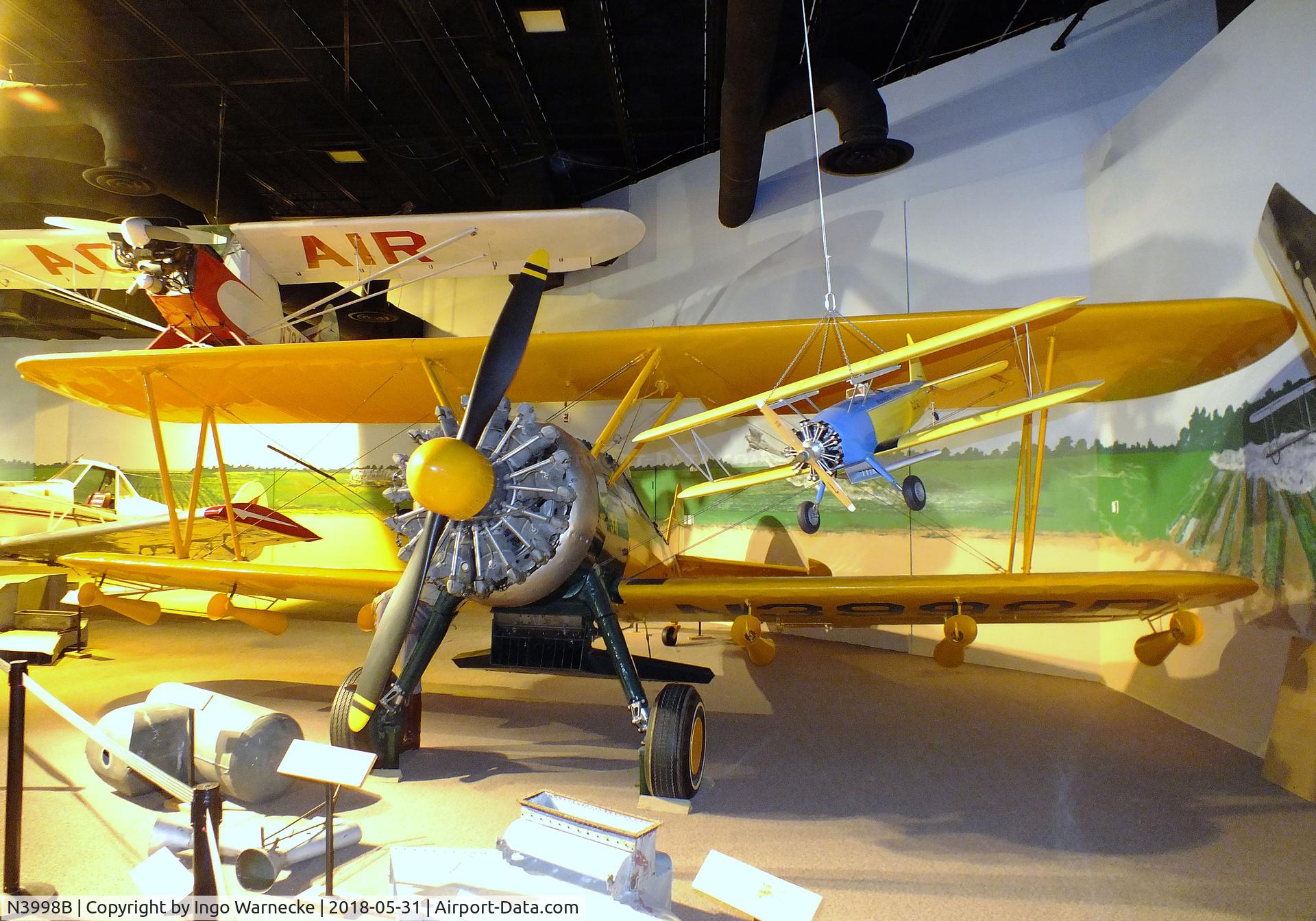 N3998B, 1942 Boeing E75 C/N 75-5292, Boeing (Stearman) E75, converted to single-seat ag-aircraft at the Mississippi Agriculture & Forestry Museum, Jackson MS