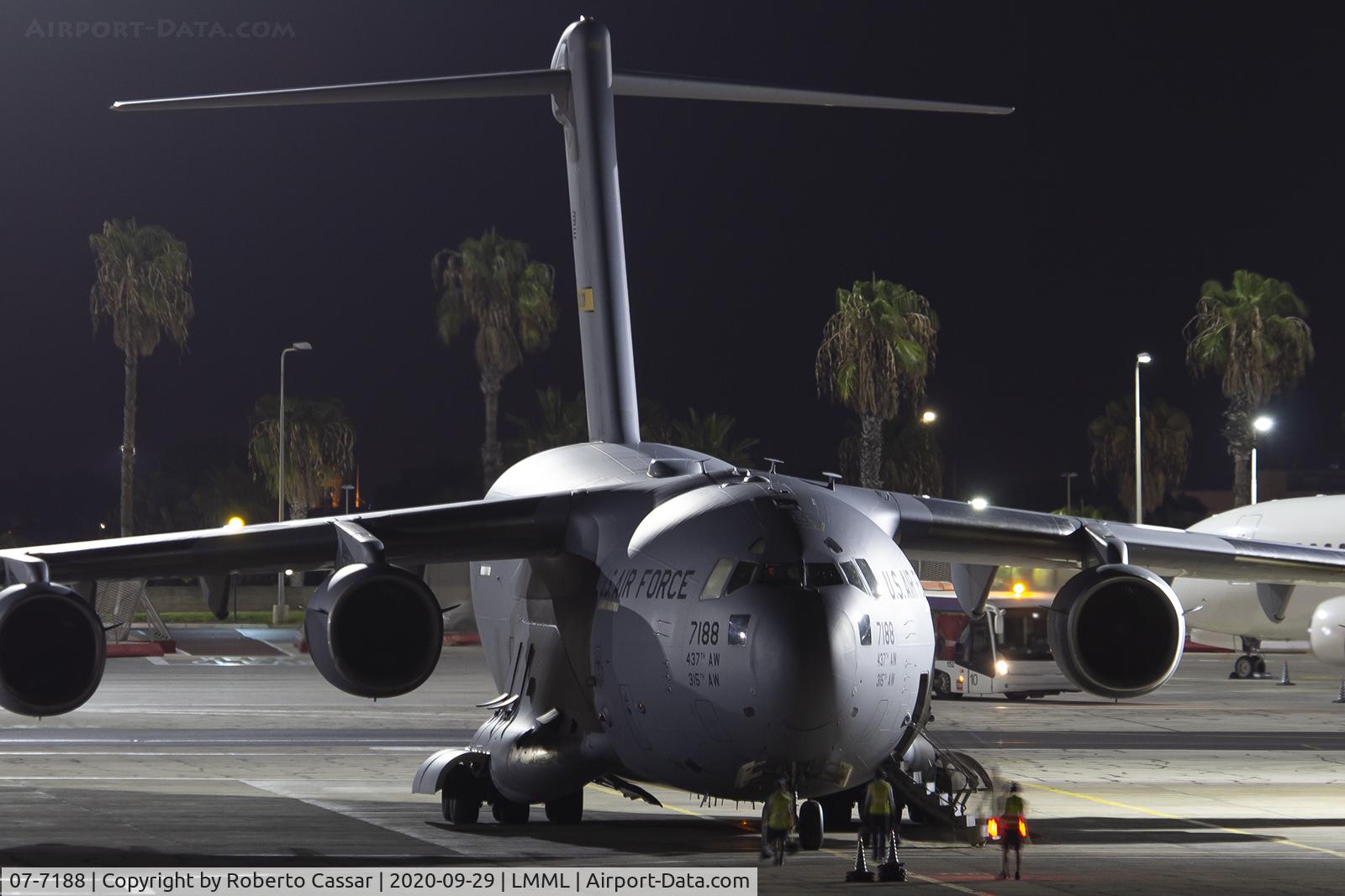 07-7188, 2007 Boeing C-17A Globemaster III C/N P-188, Park 9