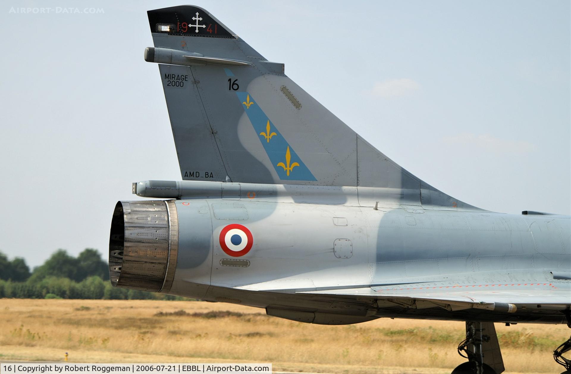 16, Dassault Mirage 2000C C/N 16, Kleine Brogel Photo Call .5-OX.