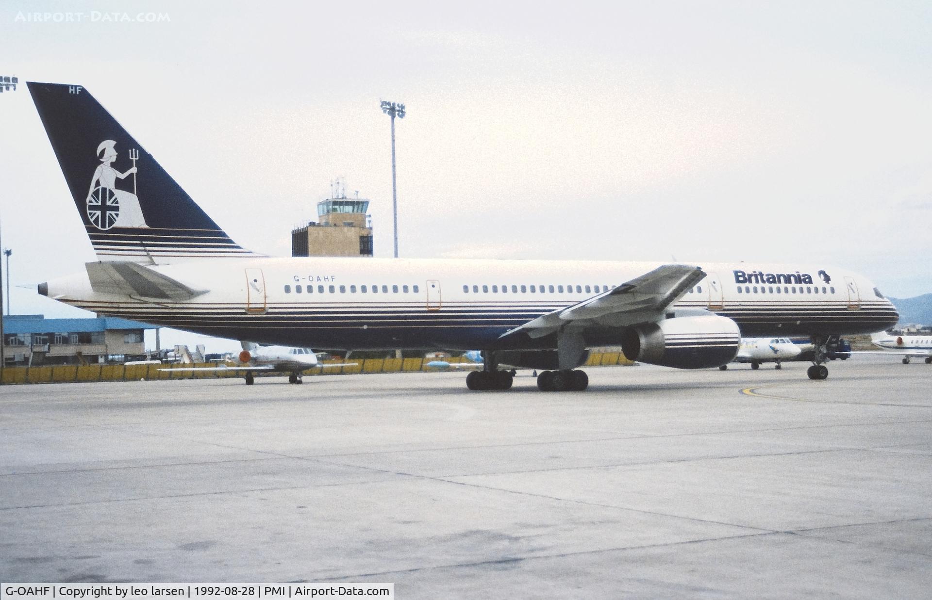 G-OAHF, 1988 Boeing 757-27B C/N 24136, Palma de Mallorca 28.8.1992