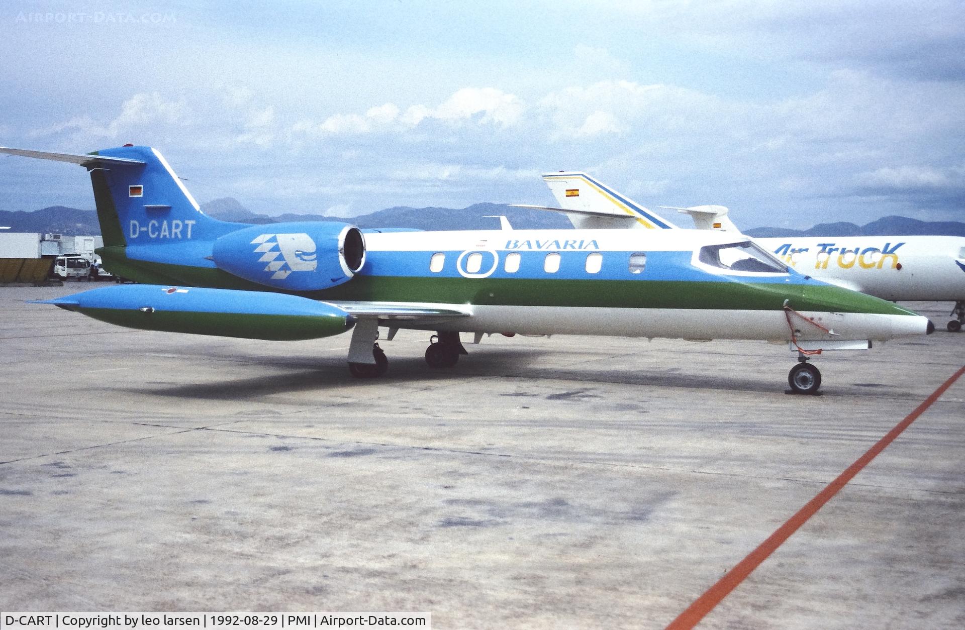 D-CART, 1980 Learjet 35A C/N 354, Palma de Mallorca 29.8.1992