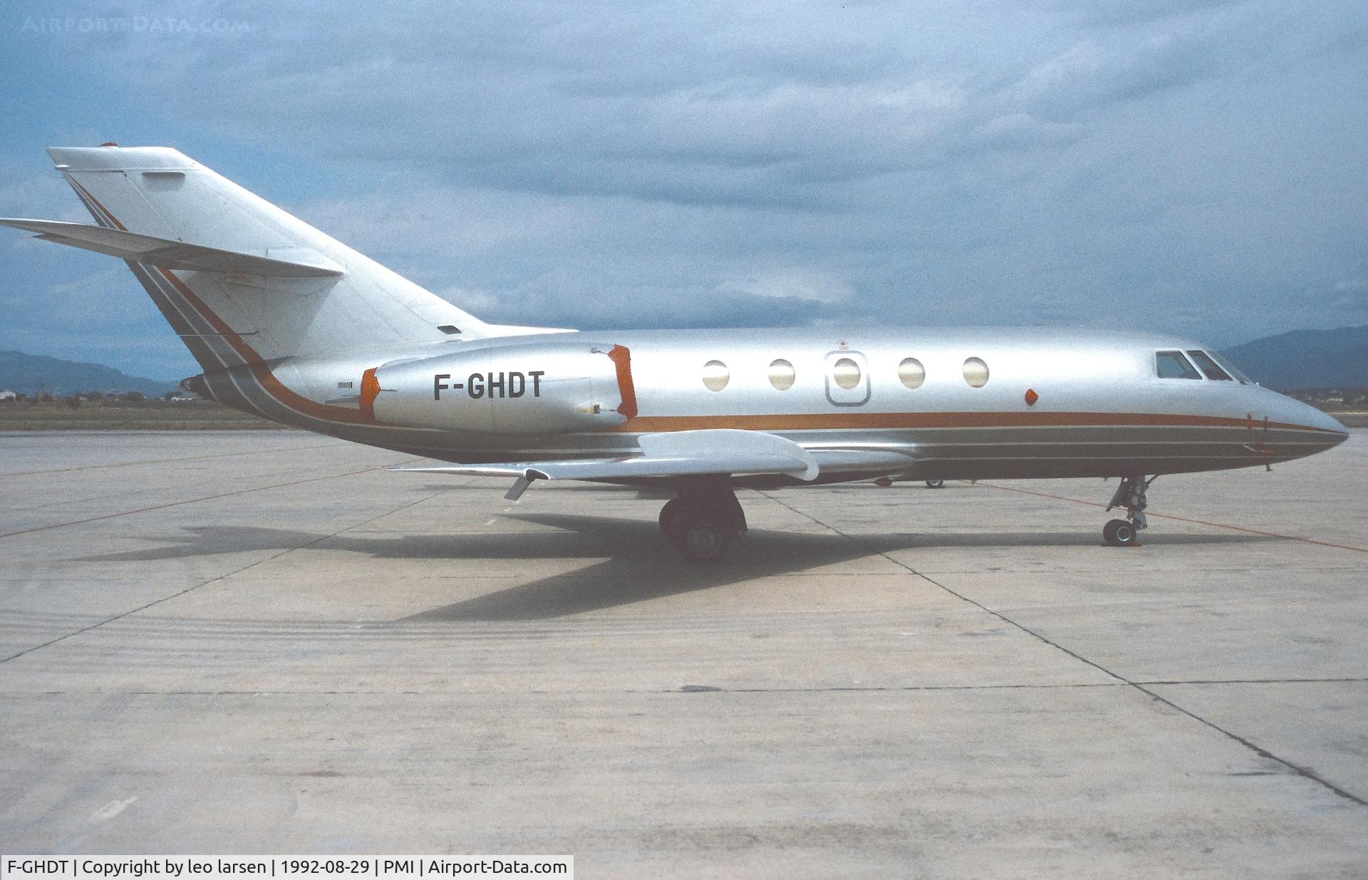 F-GHDT, 1969 Dassault Falcon (Mystere) 20C-5 C/N 176, Palma de Mallorca 29.8.1992