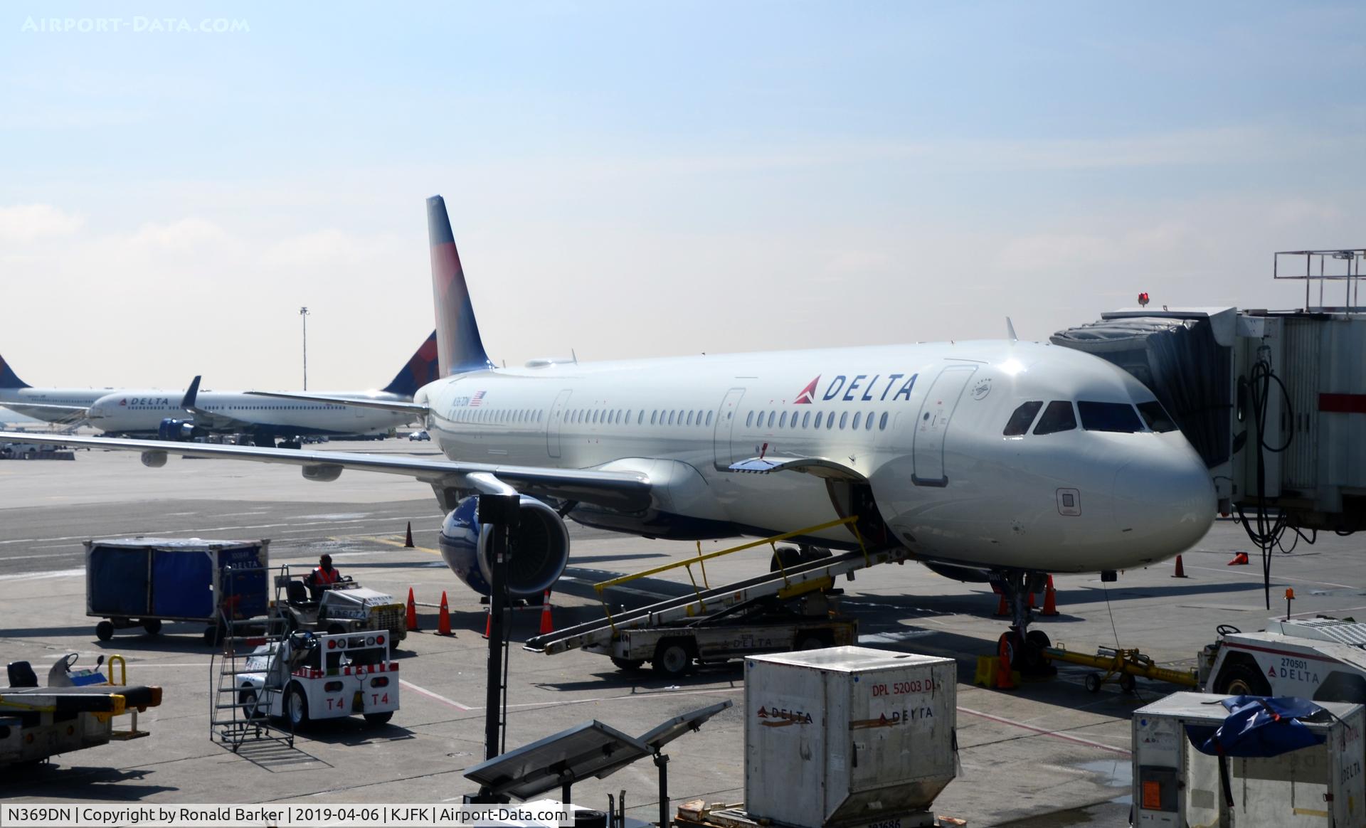 N369DN, 2019 Airbus A321-211 C/N 8697, Parked JFK
