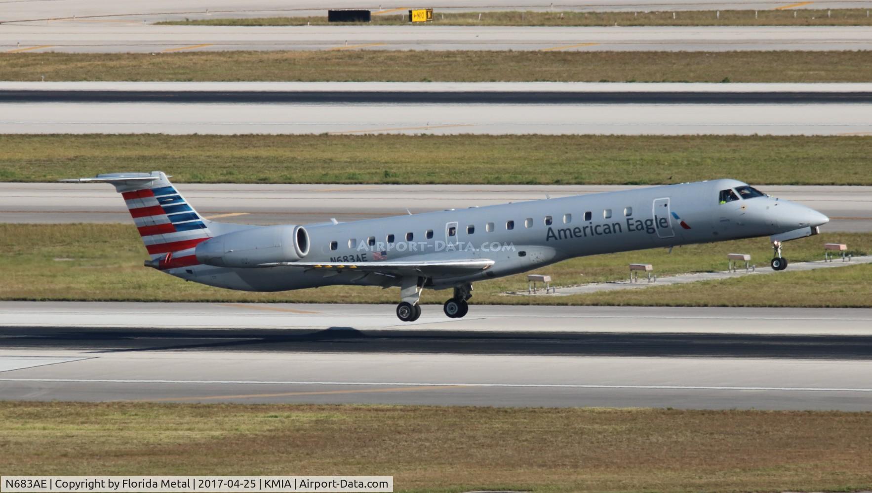 N683AE, 2004 Embraer ERJ-145LR (EMB-145LR) C/N 14500833, MIA 2017
