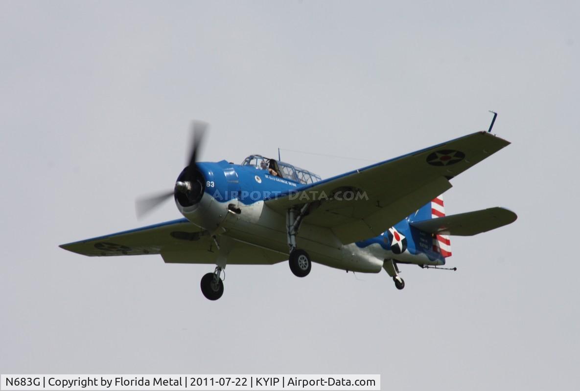 N683G, 1943 Grumman TBM-3E Avenger C/N 53768, TOM 2011