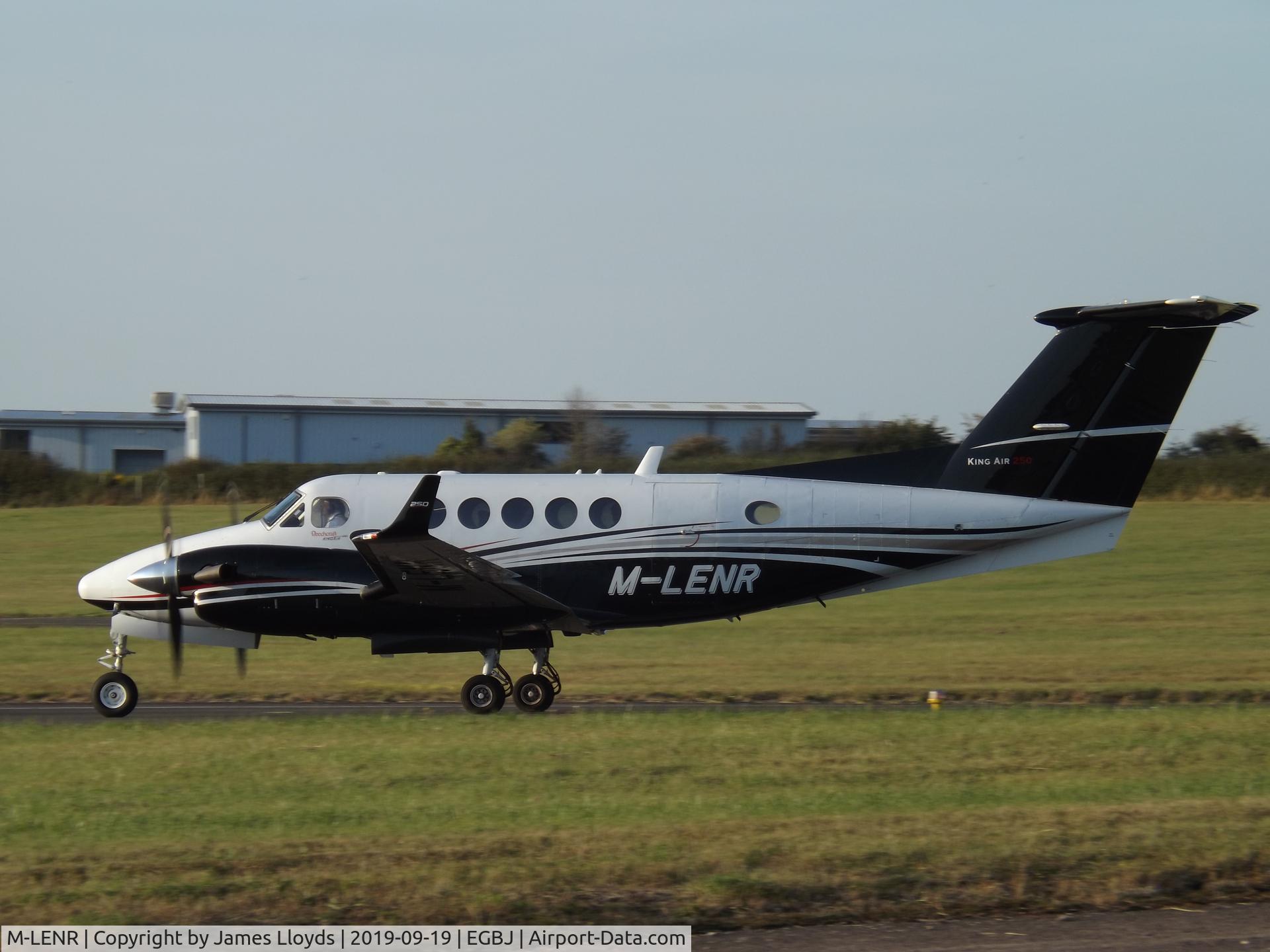 M-LENR, 2012 Hawker Beechcraft B200GT King Air C/N BY-135, Taking off RW 27