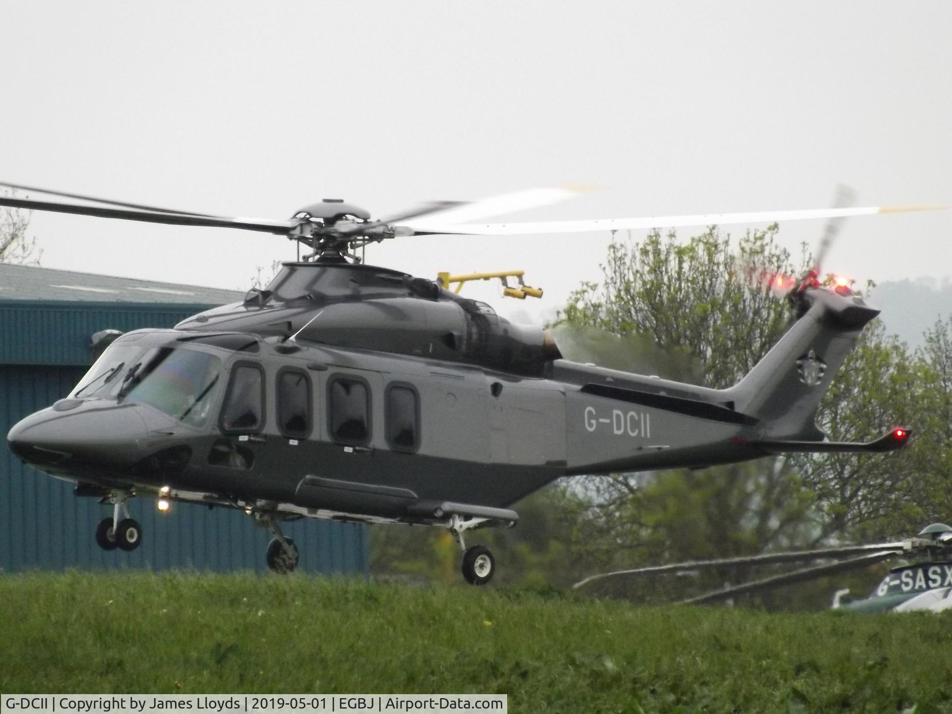 G-DCII, 2015 AgustaWestland AW-139 C/N 31703, Doing an Air test after a Maintenance check at Gloucestershire Airport.