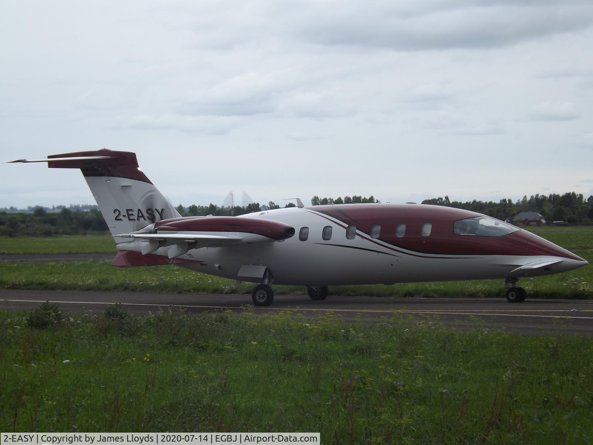 2-EASY, 2009 Piaggio P-180 Avanti II C/N 1186, Seen at her home base at Gloucestershire Airport