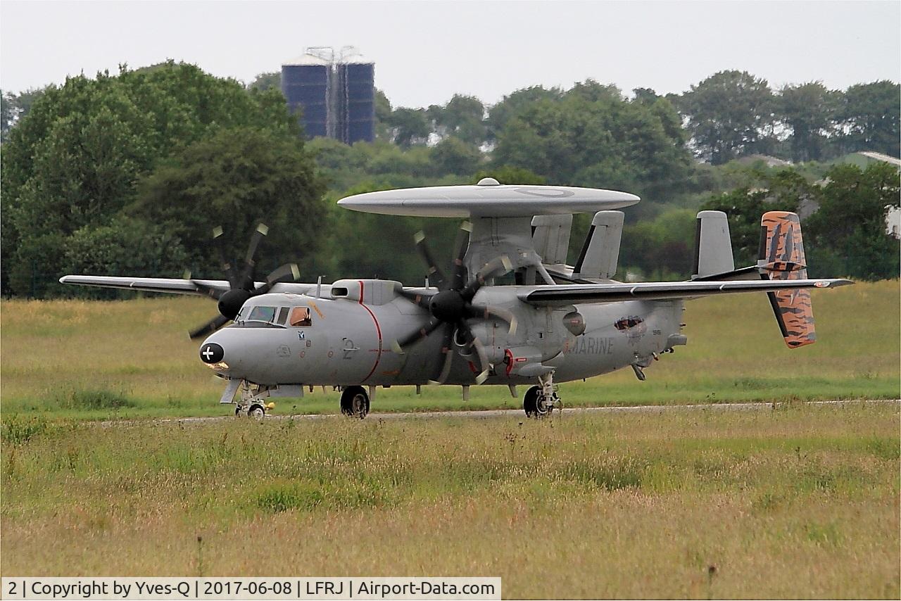 2, Grumman E-2C Hawkeye 2000 (G-123) C/N FR-2, Grumman E-2C Hawkeye, Landing rwy 26, Landivisiau Naval Air Base (LFRJ) Tiger Meet 2017