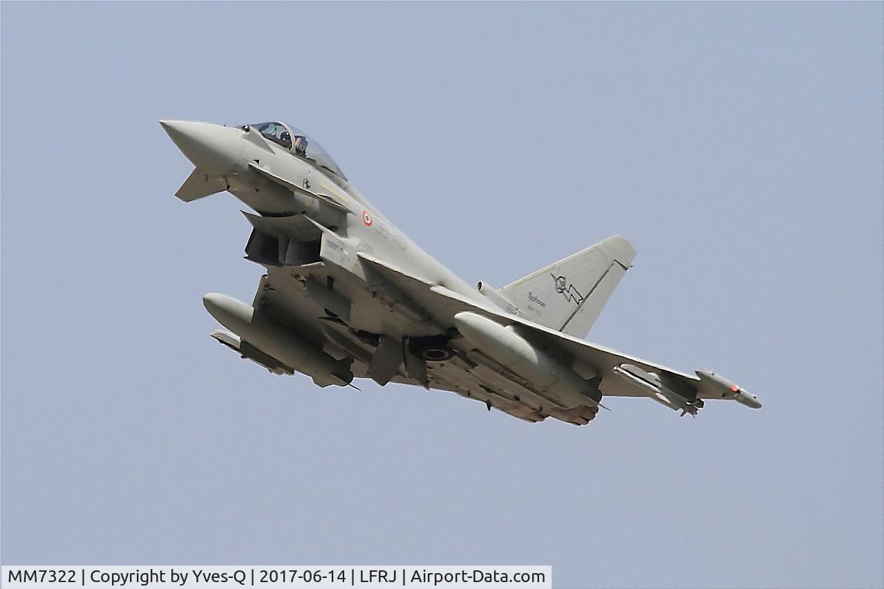 MM7322, Eurofighter EF-2000 Typhoon S C/N IS054, Eurofighter EF-2000 Typhoon S, Take off rwy 08, Landivisiau Naval Air Base (LFRJ) Tiger Meet 2017