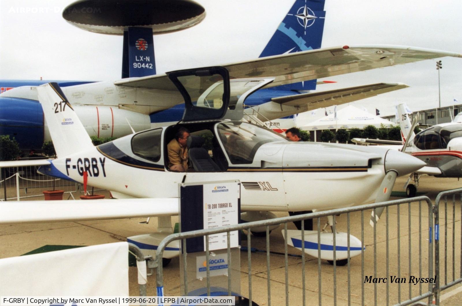 F-GRBY, 1997 Socata TB-200 Tobago XL C/N 1813, Paris Air Show 1999.