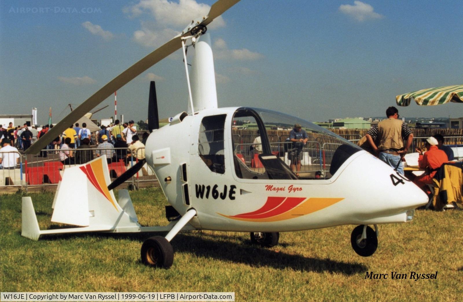 W16JE, Magni Gyro M-20 Talon C/N not found W16JE, Paris Air Show 1999.