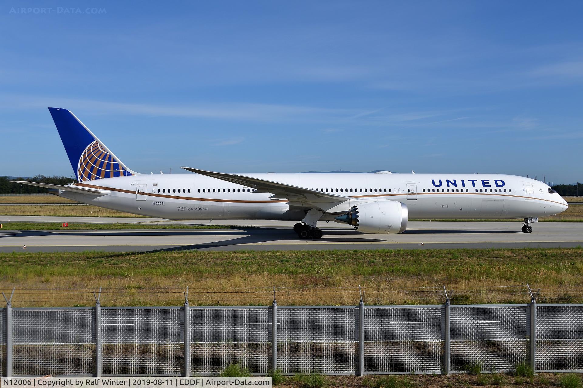 N12006, 2019 Boeing 787-10 Dreamliner C/N 60140, Boeing 787-10 Dreamliner - UA UAL United Airlines - 60140 - N12006 - 11.08.2019 - FRA