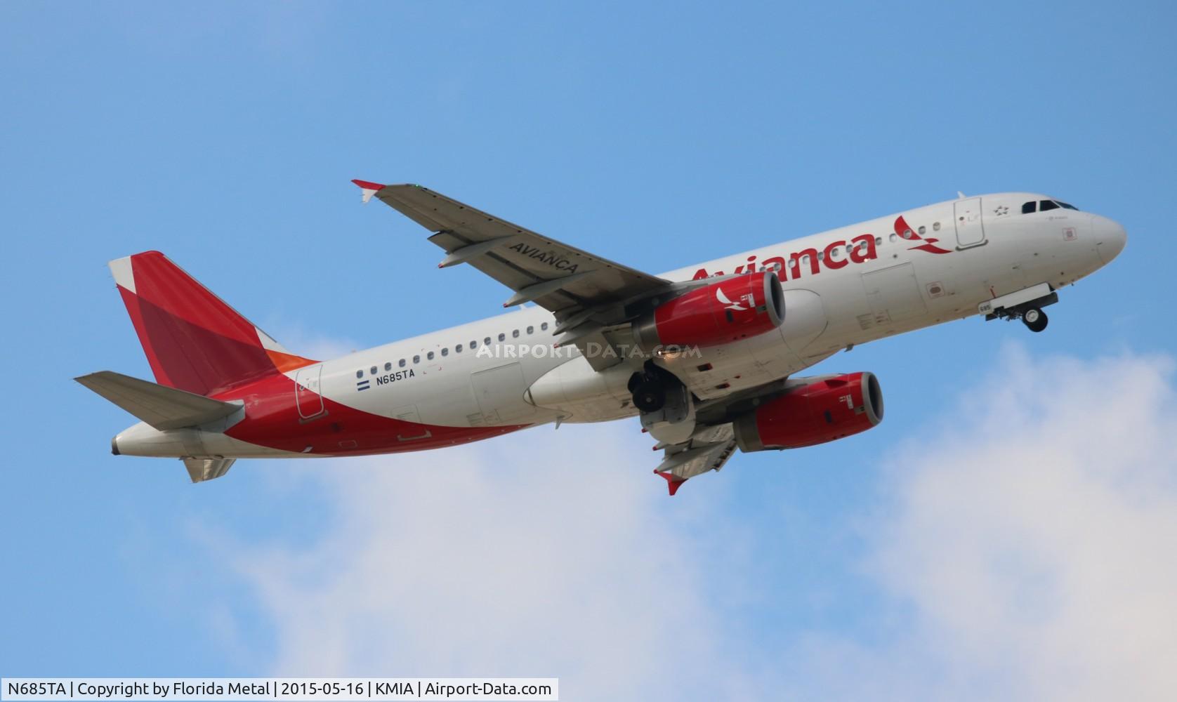 N685TA, 2012 Airbus A320-233 C/N 5068, MIA 2015