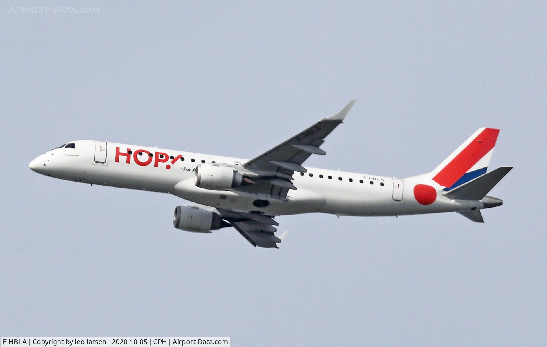 F-HBLA, 2007 Embraer 195LR (ERJ-190-200LR) C/N 19000051, Copenhagen 5-10-2020